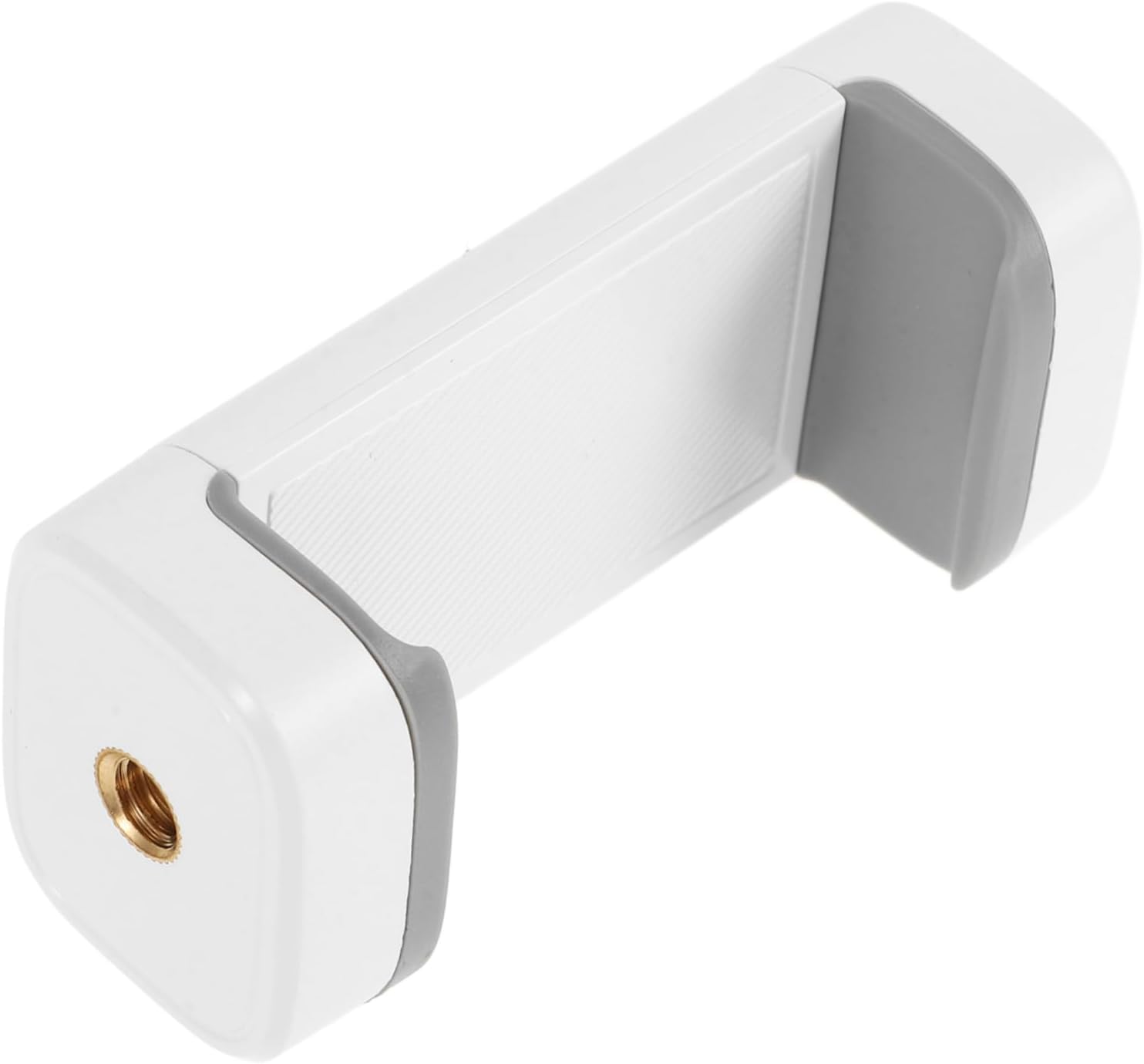 Uonlytech Phone Mount Clip for Tripod, 1/4 Thread Plastic White