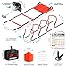 Agility Speed Training Equipment Set - 20ft Speed Ladder, 12 Cones, 4 Adjustable Hurdles, Jump Rope, Parachute, Ideal for Basketball, Football, Soccer, for Kids, Youth, Adults