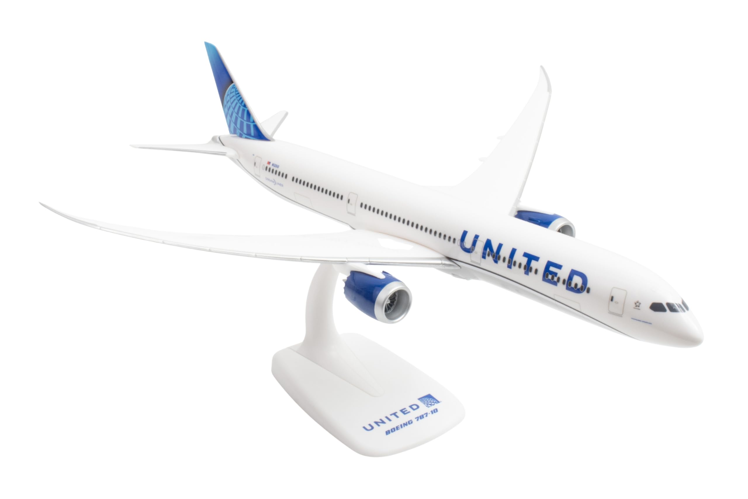 Sky Marks Flight United 787-10 1/200 Airplane Model True to Scale with a Design Perfect for Ages 14+