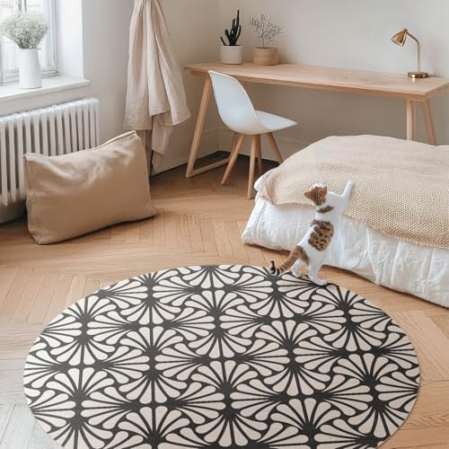 Tapis vinyle maison deco ginkgo pour salon chambre chaleureux - 3