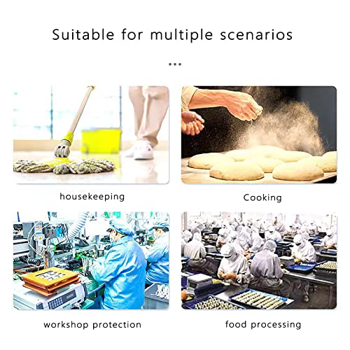 ZXFUTURE 100 Pack 21" White Disposable Nonwoven Bouffant Caps Hair net Hair Sleeves with Swivel Side Headbands, Unisex, Perfect for Sleeping Hair Nets, Hair Nets Food Service