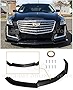 Extreme Online Store Replacement for 2014-2019 Cadillac CTS | V Style Carbon Fiber Package Front Bumper Lower Lip Splitter (Fiberglass - Primer Black)