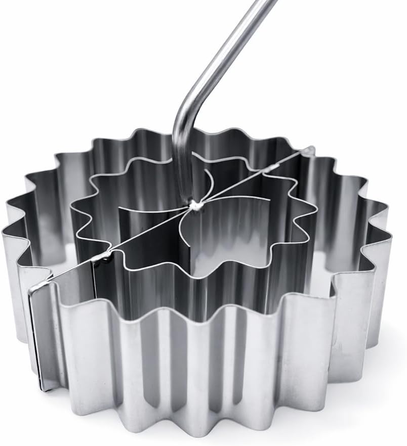 Rose Doughnuts Tin - Rosenkuechleform - Stainless Steel