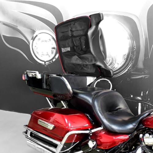 Bolsa Organizadora de Tapa para Maletero de Moto | Compatible con Harley Touring Road Glide Street Glide Road King Electra Glide CVO 1993-2024 miniatura 2
