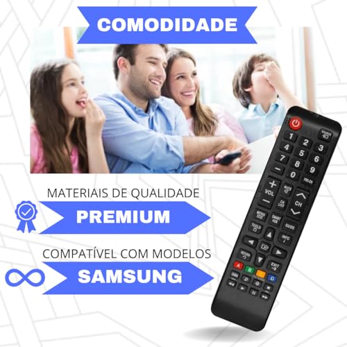 Controle Remoto Compatível com SAMSUNG Smart TV LCD LED 4K 3D TODOS OS MODELOS