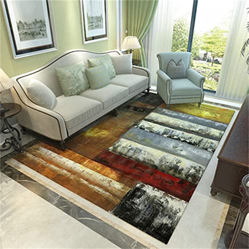 Tapis industriel multicolore grand salon 200x250cm lavable en machine