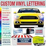 Custom Stickers (50 Colors + 30 Fonts + 30 Sizes) - Custom Decal - Custom Vinyl Lettering, Custom Wi