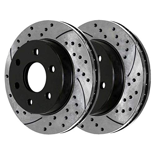 Auto Shack BRKPKG770 2 Front and 2 Rear Performance Brake Rotors and 8 Ceramic Brake Pads - Thumbnail 2