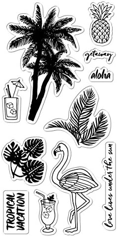 Fiskars 4x8 Inch Clear Stamps- Tropical Getaway