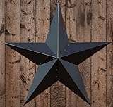 Primitive Home Decors Rustic Black 36' Dimensional Barn Star