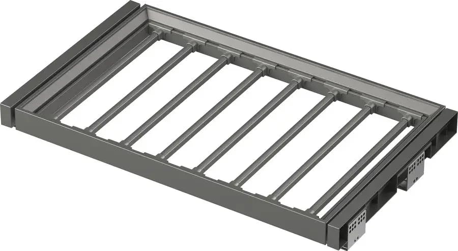 Image of DBR Wardrobe Pull Out Trouser Pants /Sharee Rack with Soft Close 900mm Aluminum Alloy Material Color: Gray, 1 Count