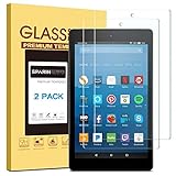 2017 Fire HD 8 Screen Protector, SPARIN Tempered Glass Screen Protector with Bubble-Free / High Definition for All-New Fire HD 8 Inch Tablet ( 7th Generation, 2017 Release )