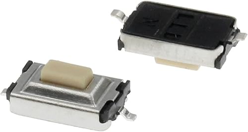 ESTTO 1000 microinterruptores táctiles de 0.118 x 0.236 x 0.098 in, 3 x 6 x 2.5 SMD cabeza de botón blanca (color 1)