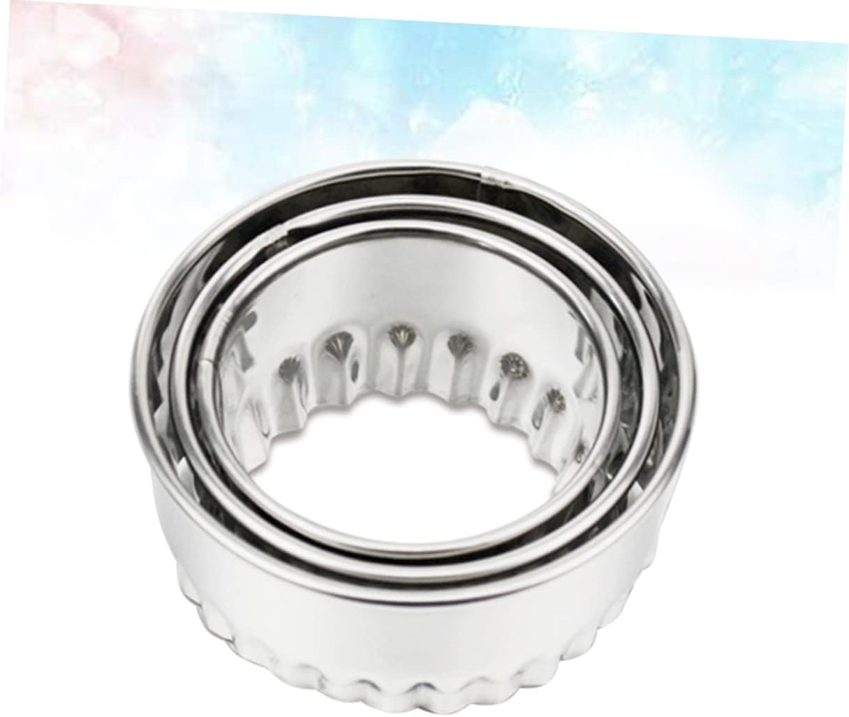 3Pcs Stainless Steel Dumpling Wrapper Mold round Dough Cutter