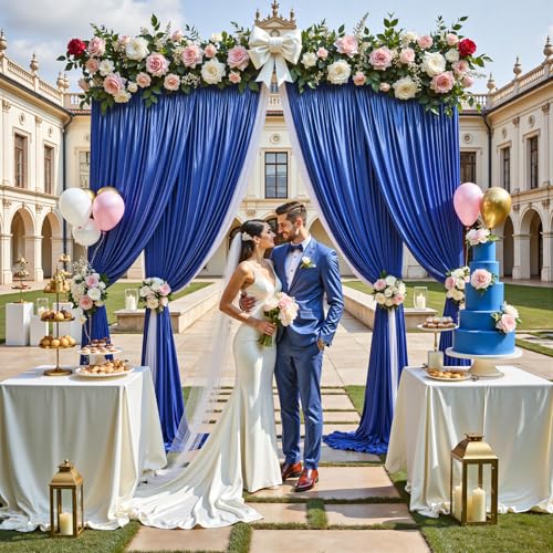 Cortina fondo royal blue 20x10ft 4 paneles miniatura 3