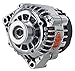 Powermaster 384831 Alternator (GM CS130D Chrome 165A 6 grv Pulley Side BAT Post No Rear Mtg Ear 1-Wire), 1 Pack
