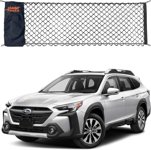 2022 Subaru WRX Cargo Net 4 TacoNets Envelope Cargo Net for Subaru Outback - Fits 2015-Current - Upgraded 5mm Bungee - Integrated Storage Bag - Heavy Duty Hooks - Designed in USA