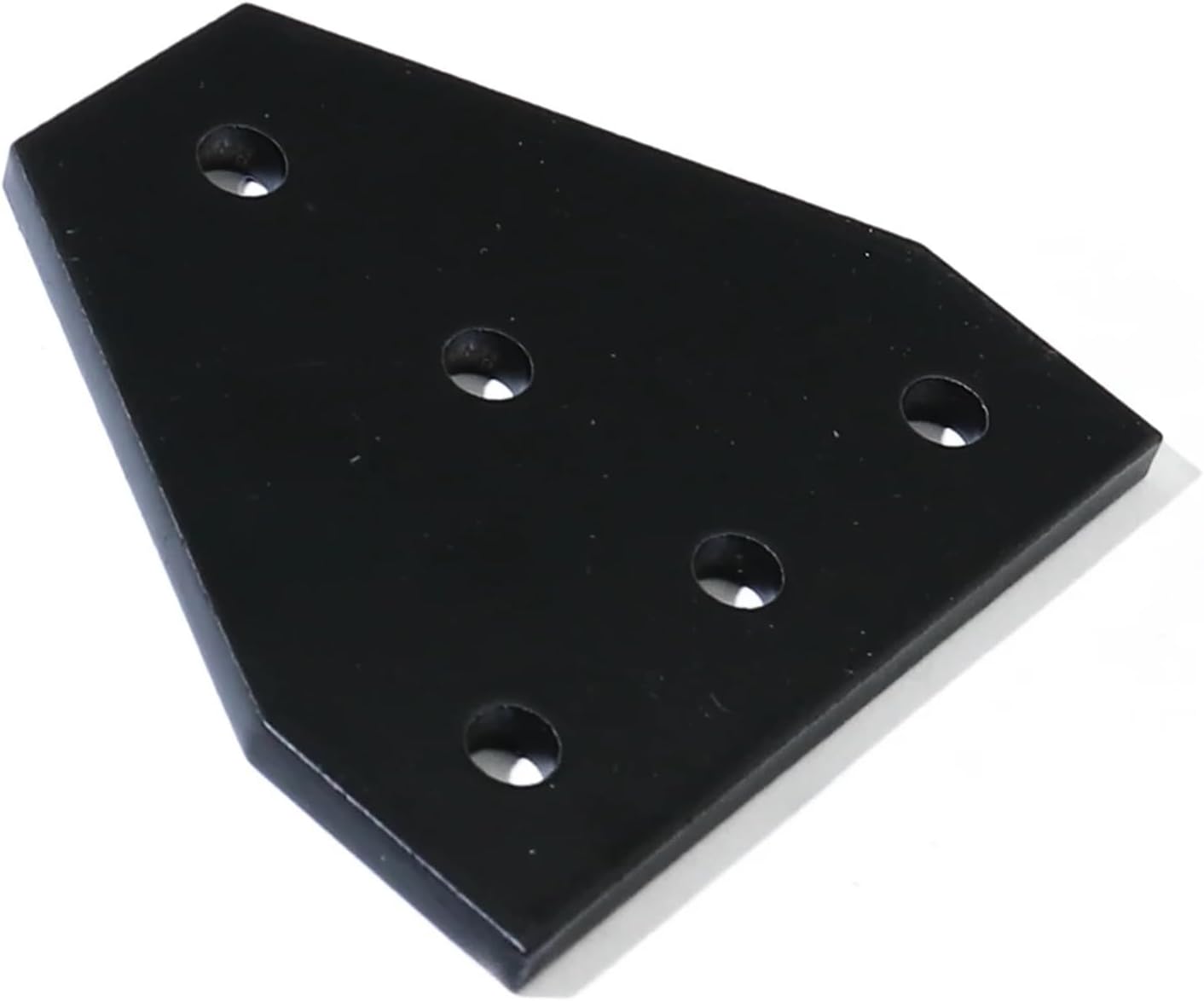 10pcs 5 Hole 90 Degree Connecting Plate Angle Bracket Connecting Connecting Strip for 2020 Aluminum Profile 3D Printer Frame(Black)