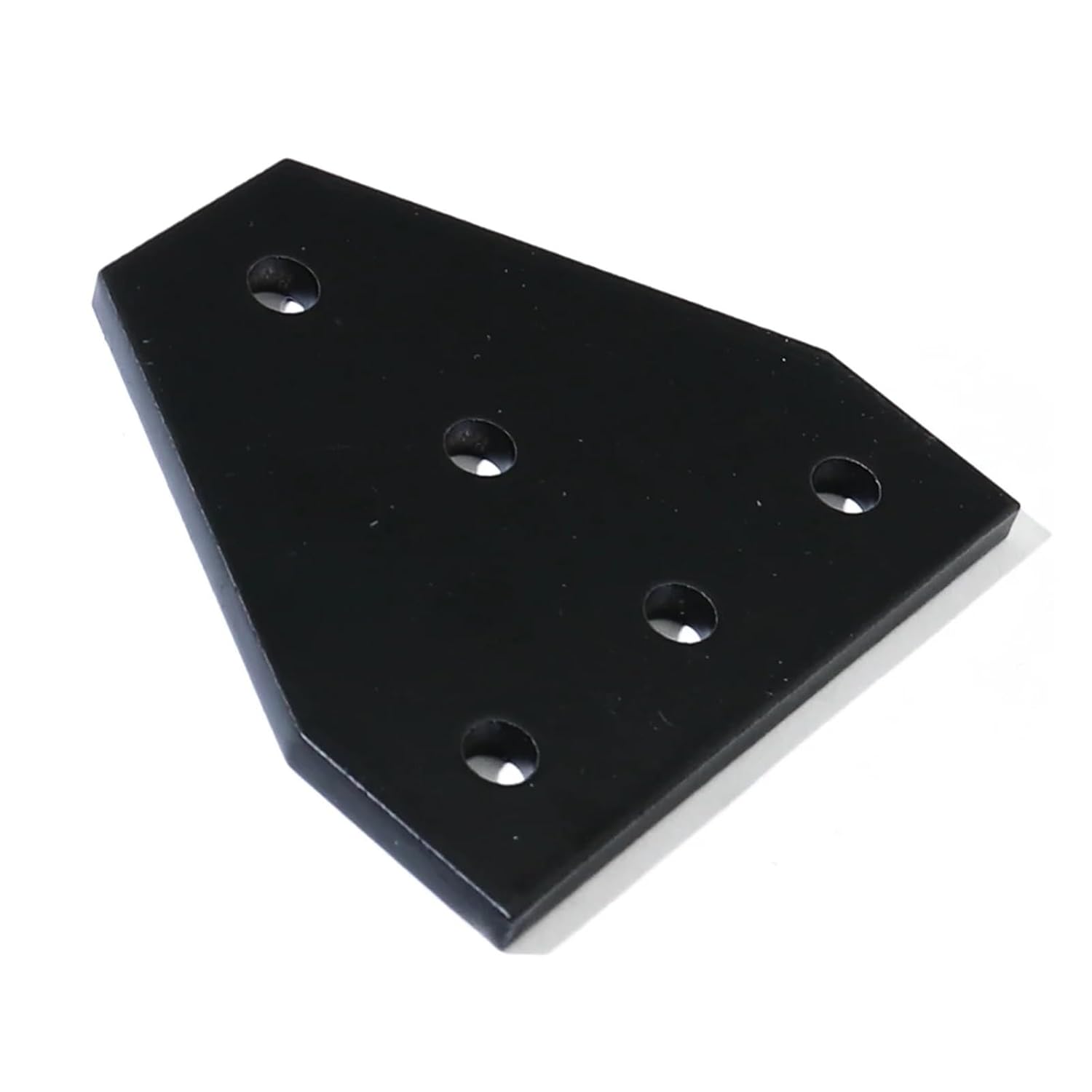 10pcs 5 Hole 90 Degree Connecting Plate Angle Bracket Connecting Connecting Strip for 2020 Aluminum Profile 3D Printer Frame(Silver)