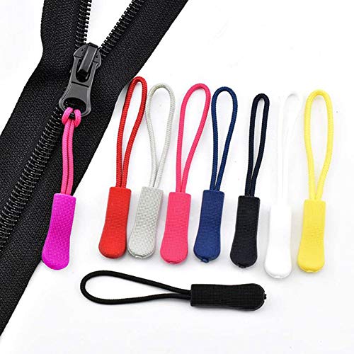 image for Luggage Zipper Pull Replacement for Backpack: YZSFIRM 10 Pcs Black Zip