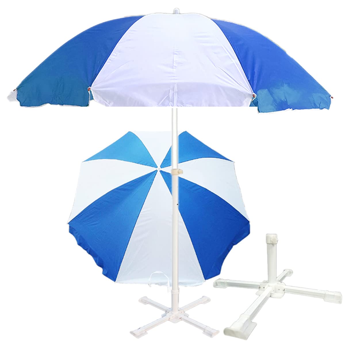 RAINPOPSON Garden Umbrella 7FT With Stand Big Size Outdoor Garden Patio Umbrella A1_4