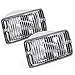 HECASA Clear Lens Bumper Signal + Side Marker Lights Compatible with 1997-2006 Jeep Wrangler TJ Turn Signal Lights Side Marker Lamps Replacement for 55157033AA CH2520141