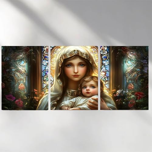 Diamond painting Notre-Dame pour décorer votre salon avec un kit de broderie 5D fleurs