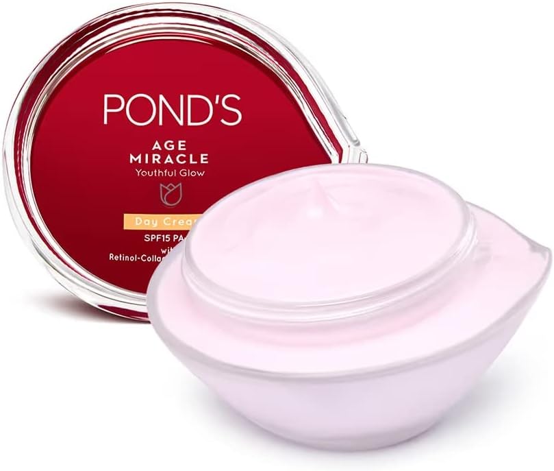 Ponds Age Miracle Day Cream, Anti Wrinkle Cream & Face Moisturizer with SPF 15, Use as a Daily Moisturizer for Face, 50 ML