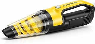 Handheld Vacuum Cordless for Car Office Home Pets Hair (Yellow)
