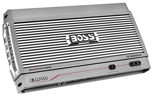 BOSS Audio Systems NXD5500 Onyx 5500-Watts Monoblock Class D 1 Channel 1 Ohm Stable Amplifier with Remote Subwoofer Level Control