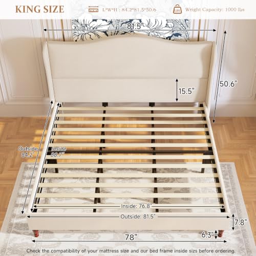 upholstered king bed frame Bundle product image