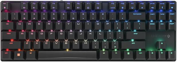 Cherry MX 8.2 TKL Wireless Mechanical Gaming Keyboard. (Black, MX2A Blue Switch)