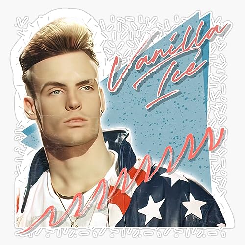 Vanilla Ice 90S Aesthetic Fan Art Design Sticker Vinyl Waterproof