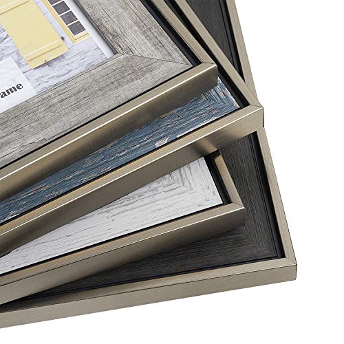 Kinlink Rustic 8X10 Picture Frames - Retro Distressed Farmhouse Frames With Real Glass For Tabletop And Wall Mounting Display For Family Friends Wedding Gift, Set Of 4 #TOP1