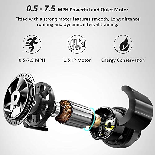 Caminadora eléctrica plegable GOWE 1.5 hp para uso doméstico miniatura 7