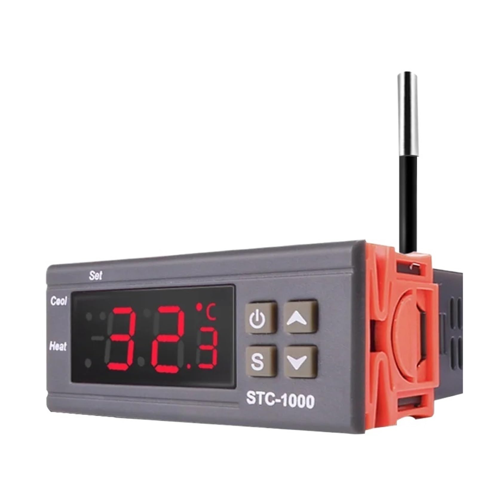 Controlador digital de temperatura STC-1000 220V 12V Controlador de termostato de dos relés para incubadora de calefacción y refrigeración termorregulador