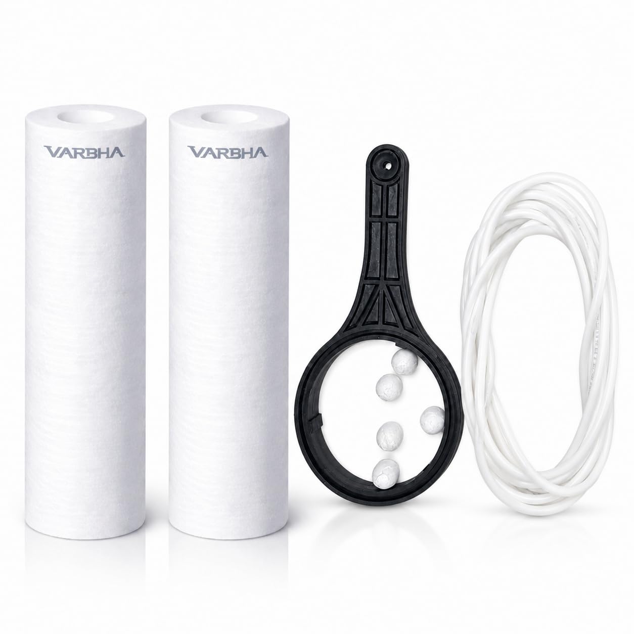 10 Inch PP Sediment Filter Replacement Kit for RO Water Purifier – Includes 2 Sediment Filter Cartridges, Housing Spanner, 1/4 Inch RO Tube | Universal Domestic RO Service Kit-image-9