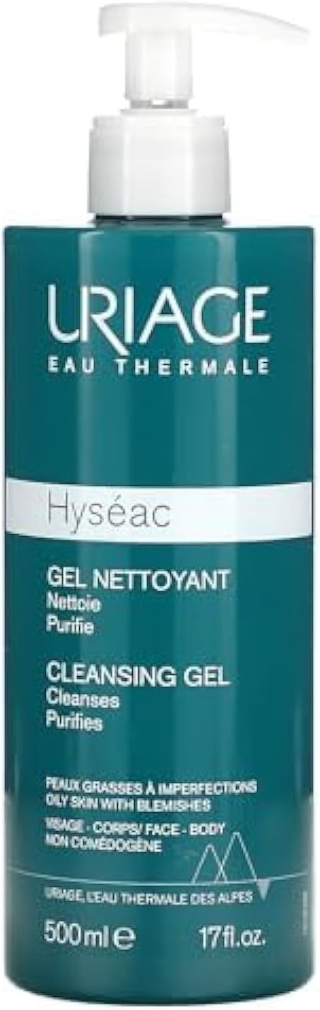 Uriage Hyseac Cleansing Gel Mixed Or Oily Skin, 500 Milliliter