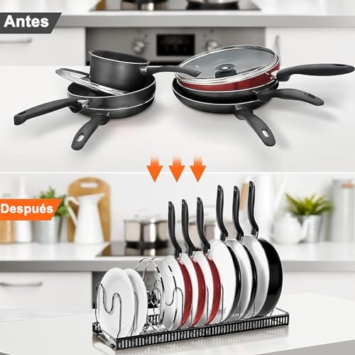 Encuentra reviews de Estante organizador ajustable para platos Top cinco. 27 Imagen adicional