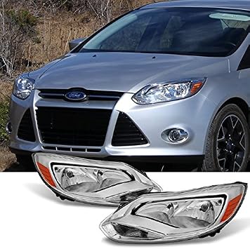 Amazon Com For 2012 2014 Ford Focus Left Driver Right Passenger Replacement Head Lights Front Lamps Assembly Pair Automotive