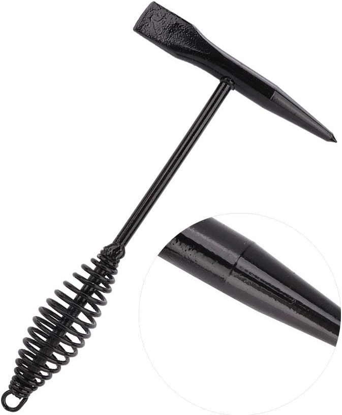 Welding Hammer Spring Handle Chipping Hammer Slag Remover Tool for Welding Work (500g)