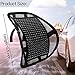 Bangled Lumbar Support, Back Support with Wooden Beads Provide Massage Feature, Breathable Back Support Cushion for Car Home and Office Chair (Black 2 Pack).