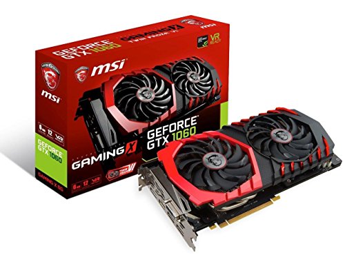 MSI GAMING GeForce GTX 1060 6GB GDRR5 192-bit HDCP Support DirectX 12 Dual TORX 2.0 Fan VR Ready Graphics Card (GTX 1060 GAMING X 6G) (Renewed)