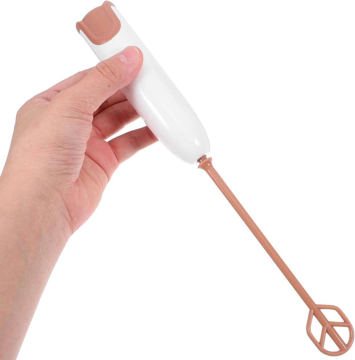 Garneck Small Electric Mixer Stirrer Handheld Drink Blender 2xaa Battery Extendable Design