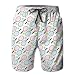 Produktbild ASTTLE Men's Tennis Pattern Quick-Dry Summer Beach Surfing Board Shorts Swim Trunks Cargo Shorts,XL