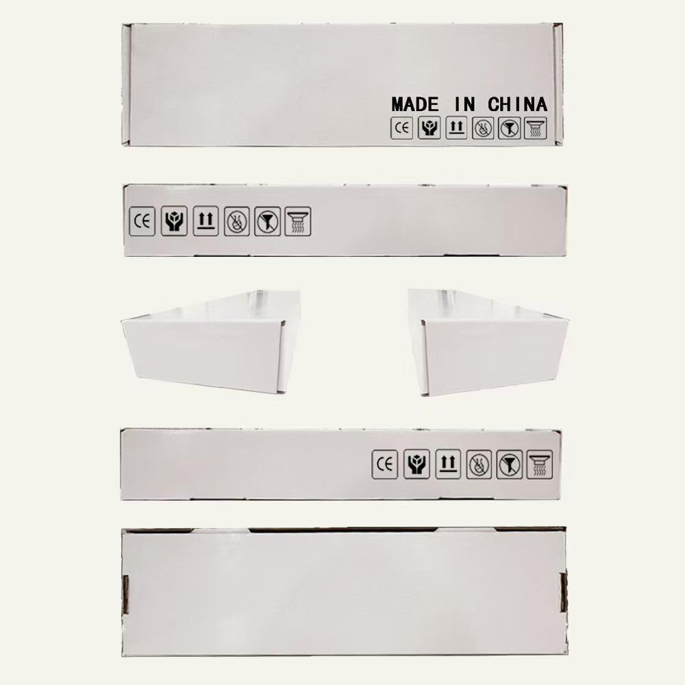 AICAIT Canaletta Scarico Doccia Canalina Scarico Doccia a Pavimento typo Wave in Acciaio Inossidabile per Box Doccia Bagno Piscina Drenaggio 50 cm