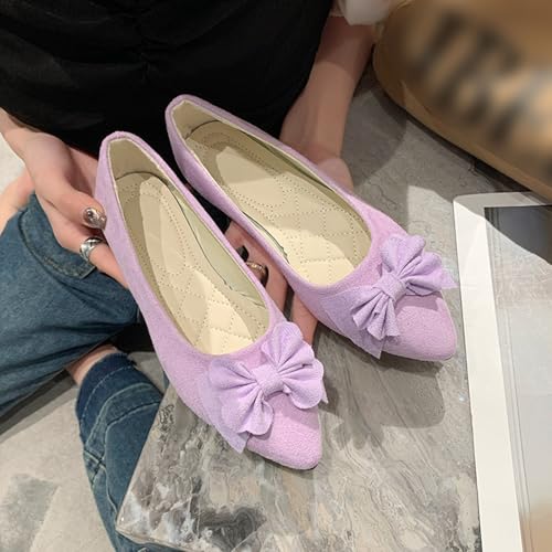 Women's Casual Slip On Ballet Comfortable Low Heel Dress Shoes for Everyday Wear with Versatile Outfit Pairing2
