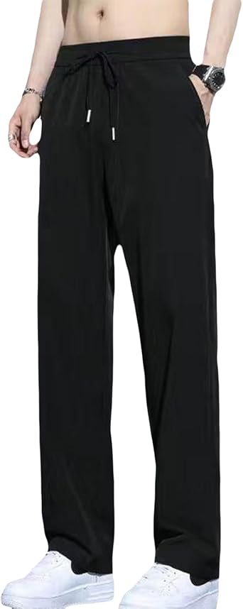 Nonmaze Airflexion Pants - Pull on Ice Silk Comfort Everyday Sweatpants for Men Women, Quick Dry & Breathable