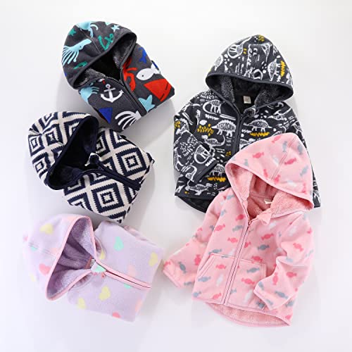 Baby Toddler Boys Girls Sherpa Fleece Lined Jacked Sweatshirt Fall Winter Autumn Warm Clothes with Hoodie2