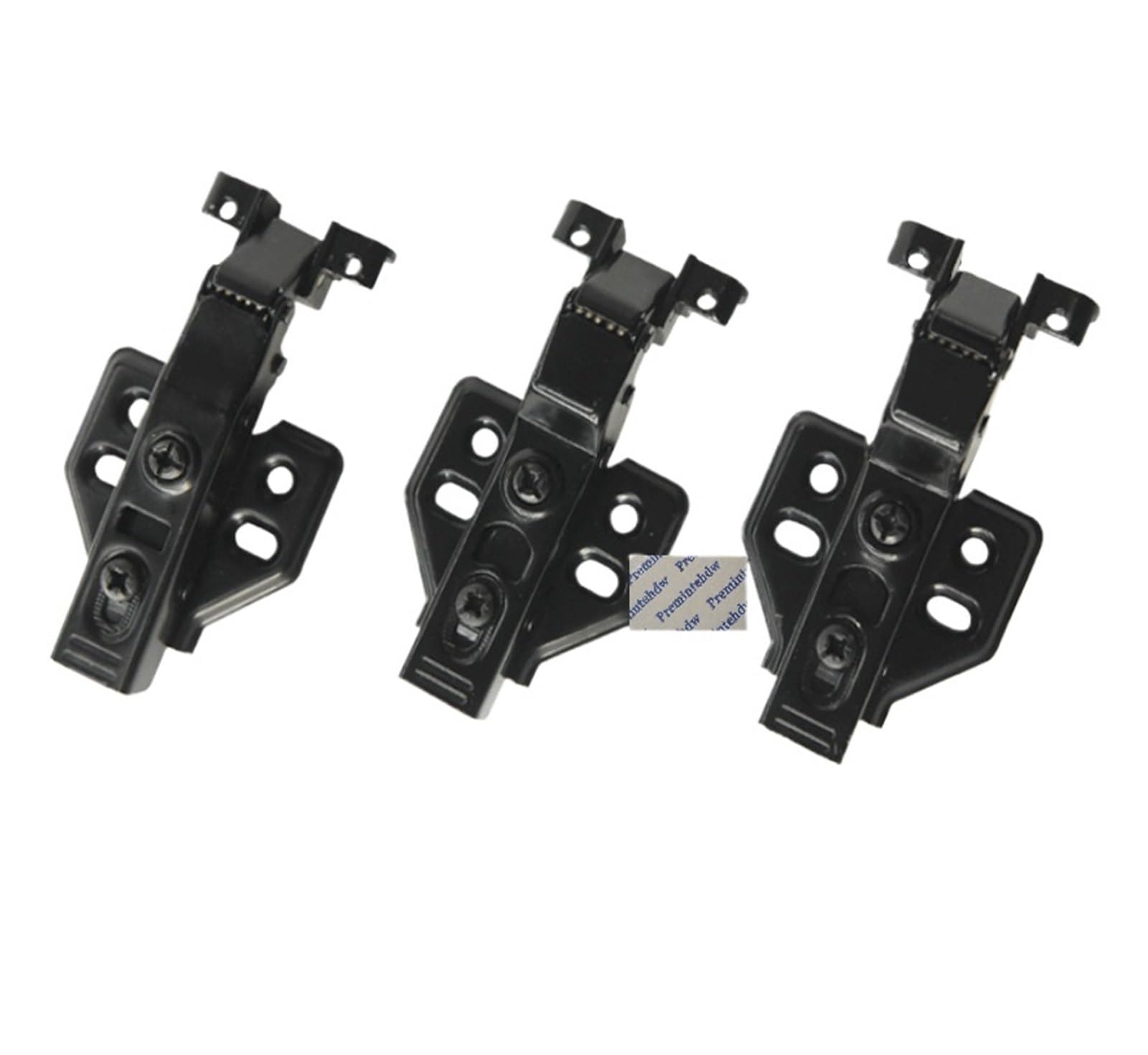 Chtkagv Matte Black 10Pcs Narrow Aluminum Framed Glass Door Hinge